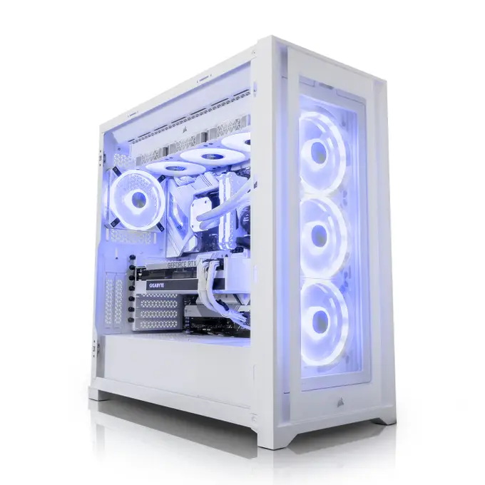 AWD iCUE Pegasus Intel i7 12700KF 12 Core Z690 RTX 3080 10GB Limited Edition Corsair 5000X RGB QL White Desktop PC for Gaming